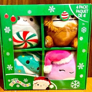 Benny & Friends 4-Pack Holiday Squishmallows NIB